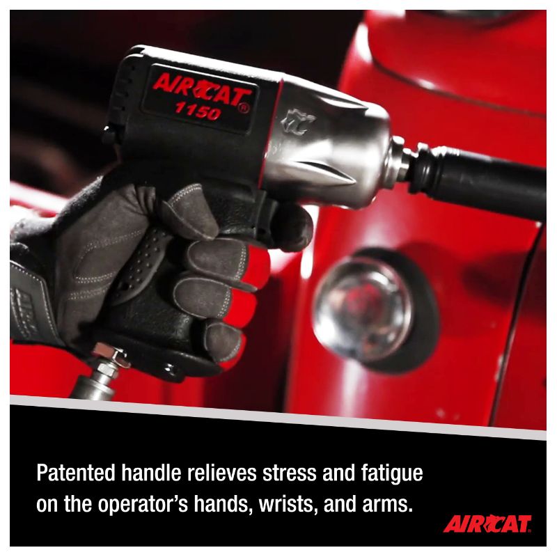 AIRCAT 1150 1/2-Inch Drive "Killer Torque" Composite Impact Wrench 1295 ft-lbs, 3 of 9