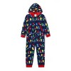 PATPAT Christmas Family Matching Long-sleeve Allover  Colorful Flower StringPrint One Piece Pajamas For Family Couples - 2 of 4