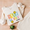 Simply Sage Market S.W.Smiley Bruh We Back Teachers Lightweight Garment Dyed Sweatshirt - 3 of 4