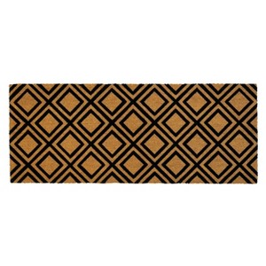 Diamonds Indoor/Outdoor Coir Doormat Natural/Black - Entryways - 1 of 1