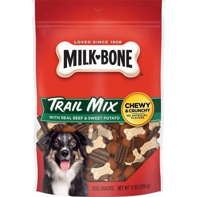 MilkDog Treats Bone Trail Mix Beef & Sweet Potato Dog Treats -9oz