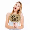 Big Dot of Happiness Mrs. and Mrs. - Gold - Lesbian Wedding Photo Booth Props Kit - 20 Count - 3 of 4
