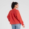 Women's Long Sleeve Embroidered Boho Blouse - Universal Thread™ - 2 of 4