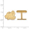 Black Bow Jewelry 14k Yellow Gold Old Dominion Monarchs NCAA Cuff Links - 2 of 3