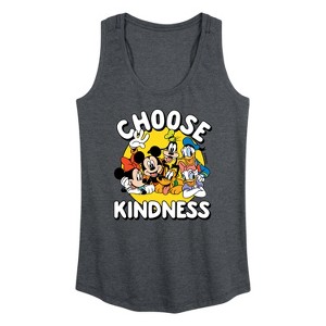 Women's - Disney - Choose Kindness Graphic Racerback Tank - 1 of 4