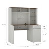 59in Computer Desk with Hutch and Lockable Drawers, Power Outlets and Storage for Home Office-3irtyhousy - 4 of 4