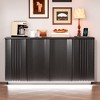 Fredees 63-Inch Modern Sideboard with Charging Station and LED Lights, Adjustable Shelves – Suitable for Kitchen, Dining Room, or Living Room. - 4 of 4