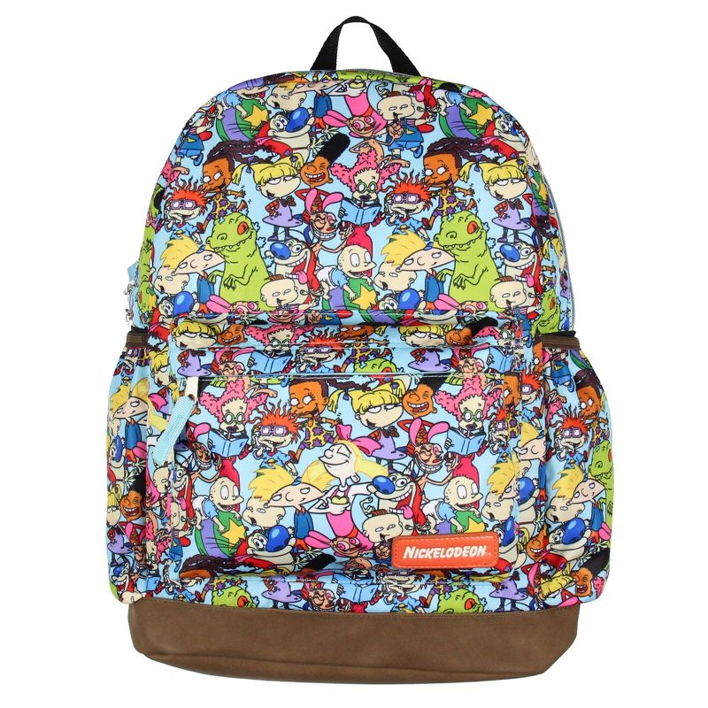 Nickelodeon '90s Cartoon Rugrats Ren and Stimpy School Travel Backpack Multicolored, 2 of 5