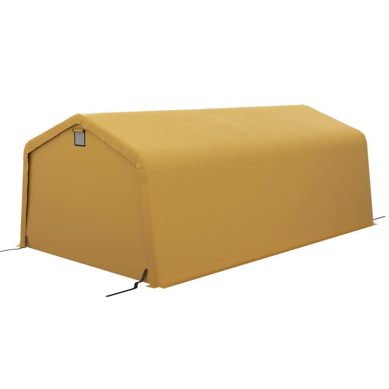 Outsunny 12' x 20' Portable Garage, Heavy Duty Car Port Canopy with Ventilation Windows and Large Door, 4 of 7