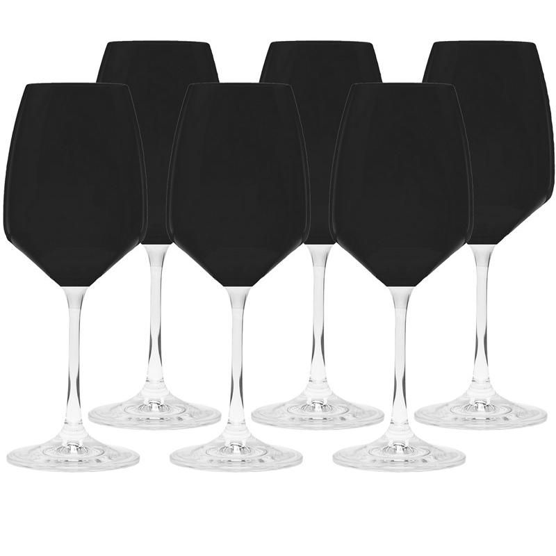 Classic Touch Set of 6 Water Glasses with Clear Stem, 9.5"H, 3 of 5
