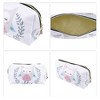Unique Bargains Women's Durable Cute Owl Cosmetic Bag White 1 Pc - 3 of 3