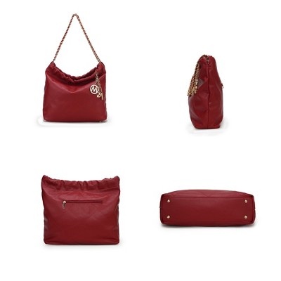 MKF Collection Celestine Shoulder Women’s Bag Quilted Vegan Leather by Mia K- Black — фото 5