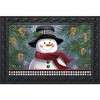Briarwood Lane Winter Doormat 30x18 Indoor Outdoor Smiling Snowman For Winter Doormat - 2 of 4