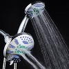 7" 48 Setting Elite High Pressure Ultra Luxury Three-Way Rainfall Shower Head Combo Chrome - AquaDance: ABS & Brass, 6ft Hose, Massage Mode - image 2 of 4