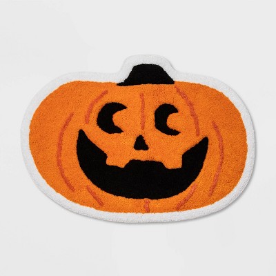 17"x24" Pumpkin Halloween Bath Rug Orange - Hyde & EEK! Boutique™