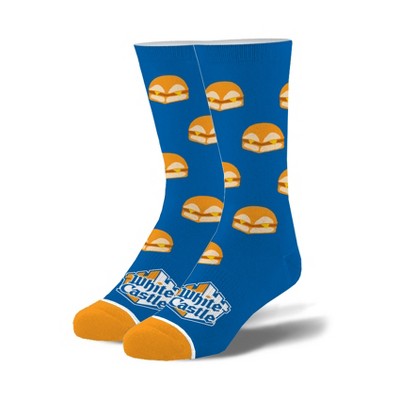 ODD SOX, Food, White Castle Burgers, Novelty Crew Socks, Fun Cool Silly