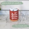 Elanze Designs Seasoned Love Red X-Large Cork Bottom, Kitchen Counter, Ceramic Stoneware, Coffee, Tea and Hot Chocolate, Machine Brewing, K Capsule - 4 of 4