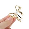 Unique Bargains Women's Faux Pearl Bow Ponytail Buckle Hair Clip 1 Pc - 4 of 4