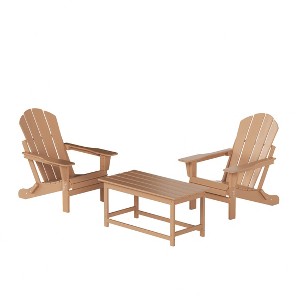 WestinTrends  3-Piece Outdoor Paio Adirondack Conversation Set - 1 of 2