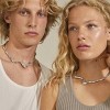 Liquid Metal Choker Necklace - Irregular Geometric Chunky Grunge Jewelry for Women - 2 of 4