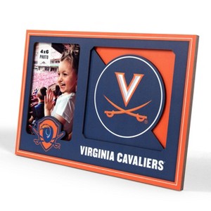 NCAA Virginia Cavaliers Logo 4" x 6" Picture Frame: MDF Tabletop Display - 1 of 4