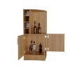 NicBex Buffet Cabinet with Storage 42" T Corner Bar Cabinet Sideboard Cabinet with 8 Bottle Cubbies and Double Door for Living Room - 2 of 4