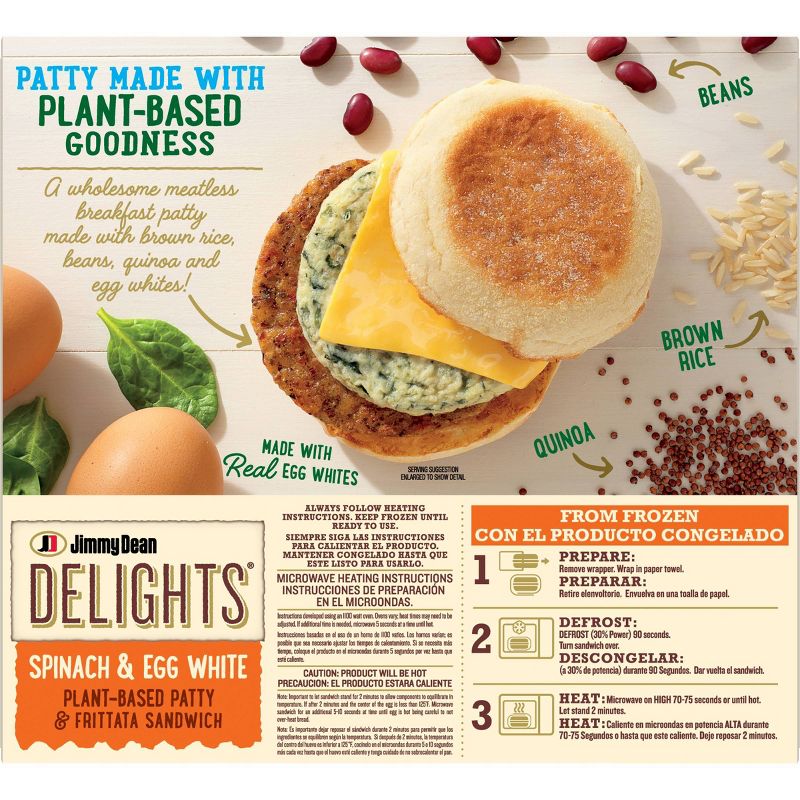 Jimmy Dean Delights Frozen Plant Based Sausage Patty - 4ct, 3 of 8