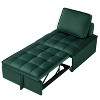 NicBex Couches for Living Room Armless Convertible Sleeping Single Sofa Bed Velvet Upholstered Couch with Removable Back for Apartment - 4 of 4