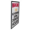 Northlight 18.5" White and Black Framed "Man Cave" Metal Sign Wall Decor - 3 of 4