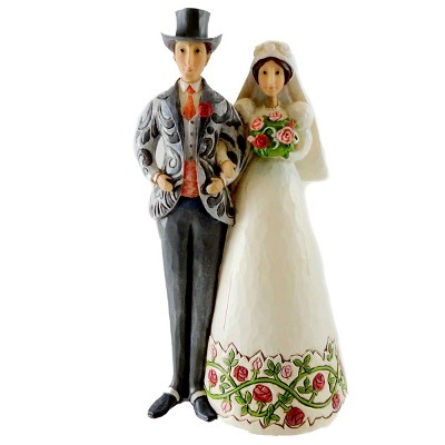 Jim Shore 7.25 In Bride & Groom Cake Topper Wedding Figurines