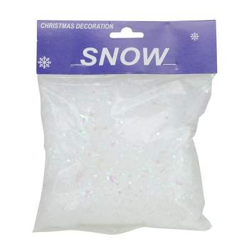 Artificial Snow Flakes 6-2 Ounce Bags of Fluffy Snow for Tree Decoration and Village Displays Looks Real Snow Flakes