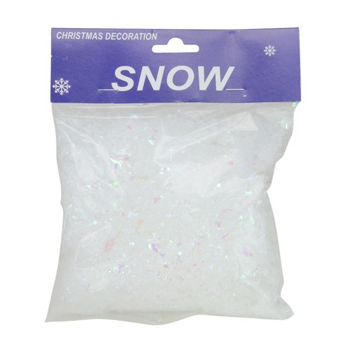 Northlight White Iridescent Soft Fluff Craft Pull Snow Christmas Decor