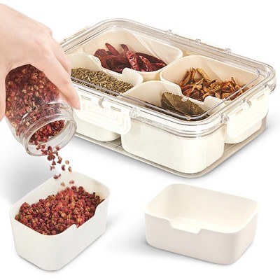 Cheer Collection 4 Compartment Airtight Stackable Food Storage Container