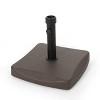 55-pound Square Patio Umbrella Base- Brown - Christopher Knight Home, Secure Outdoor Umbrella Stand, Weather-Resistant, Concrete & Steel - image 3 of 4