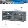 NicBex TV Stands for 65 inch TV, Entertainment Center with 2 Cabinets and 3 Open Shelves,TV Console for Living Room, Bedroom, Home,Gray - 3 of 4