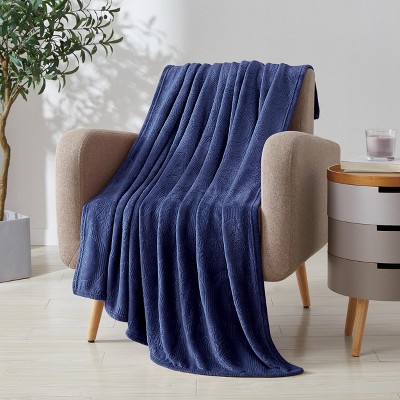 Kate Aurora Ultra Soft & Plush Ogee Damask Fleece Throw Blanket Covers ...