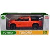 2023 Toyota Tundra TRD 4x4 Pickup Truck Solar Octane Orange with Sunroof and Wheel Rack 1/24 Diecast Model Car - 3 of 3