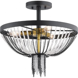 Kichler Lighting Alexia 3 - Light Semi-Flush Mount in  Textured Black - 1 of 3