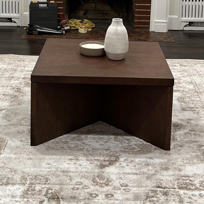 River Heights Square Wooden Coffee Table Black - Threshold™ Designed ...
