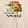Women's - Peanuts - It's Always Great Time For Smores Lightweight French Terry Wide Neck Long Sleeve Shirt - 2 of 4