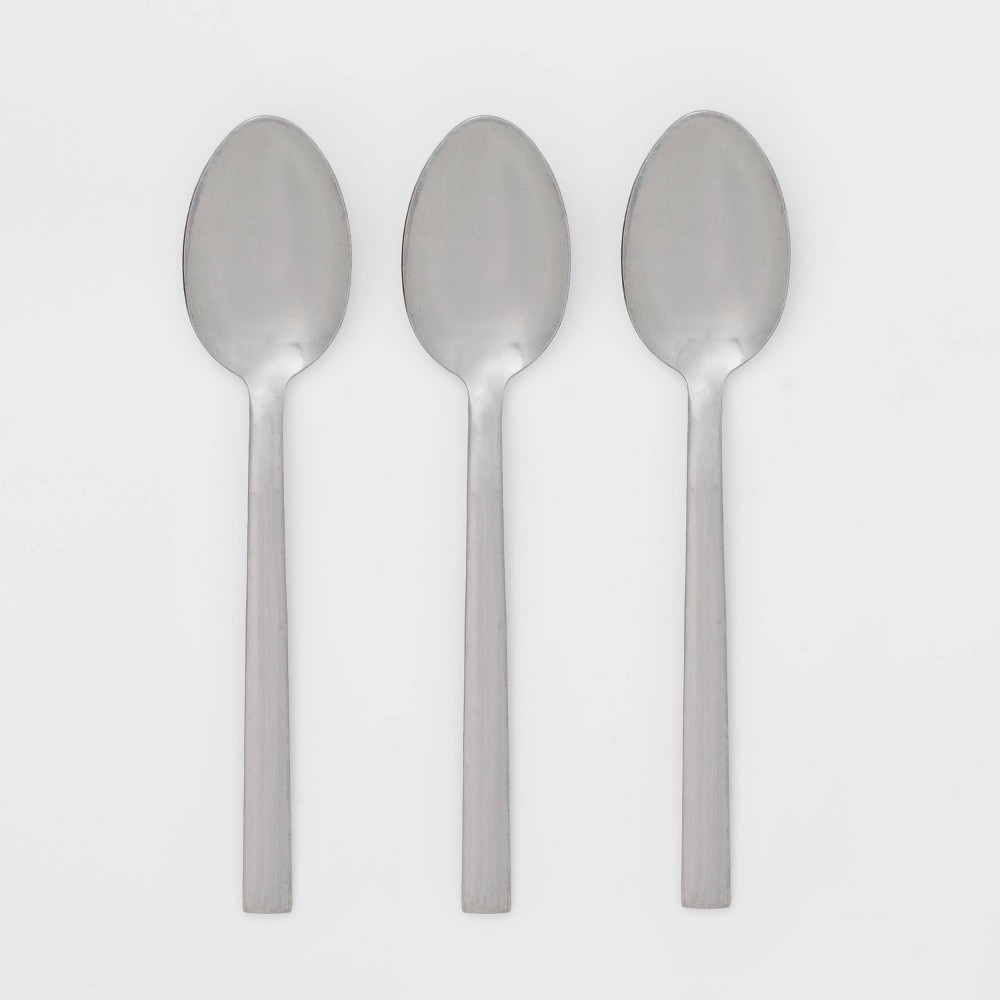 Photos - Spoon 3pc  Set - Room Essentials™: Stainless Steel Silverware, Dishwasher-Safe Flatware, Service for 3