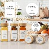 24 pcs 4oz Glass Spice Jars with 398 Labels and Bamboo Lids, Square Spice Bottles With Shaker Lids - 4 of 4