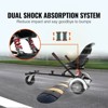 VEVOR Hoverboard Seat Attachment, for 6.5" 8" 8.5" 10" Hoverboards, Dual Shock Absorption System, Grips Control,  270 LBS load Capacity - 3 of 4