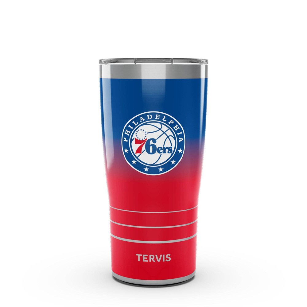 Photos - Glass NBA Philadelphia 76ers 20oz Ombre Stainless Steel Tumbler