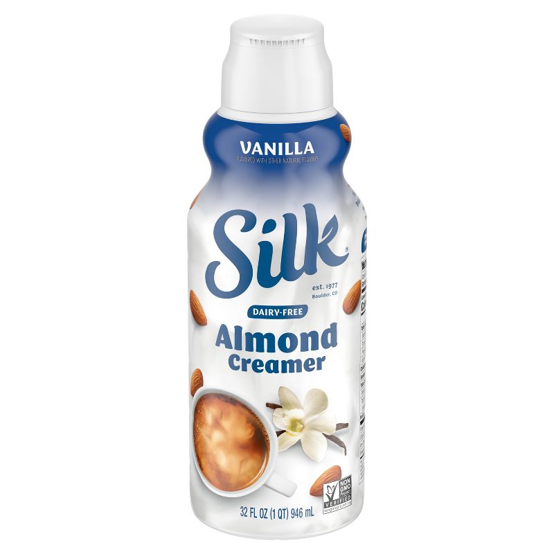 Silk Vanilla Almond Creamer - 32 fl oz (1qt) Bottle, 3 of 15