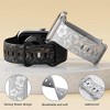 HTUTWOO Floral Engraved Apple Watch Band, Silicone Glossy Wildflower Strap 38/40/41/42/44/45/49mm for iWatch Series 10 9 8 7 6 5 4 3 2 1 SE Ultra - 3 of 4