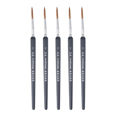 Unique Bargains Detail Paint Nylon Miniature Brush 5 Pcs