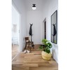 Elegant Lighting Eclipse 1 Light Black Flush Mount With Clear Glass - 2 of 4