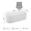 Ottoman with Storage,Foot Rest Bench Bag Floor Chair for Bedroom or Entryway in White - 2 of 4