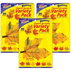 TREND Maple Leaves Classic Accents® Variety Pack, 36 Per Pack, 3 Packs - 1 of 4
